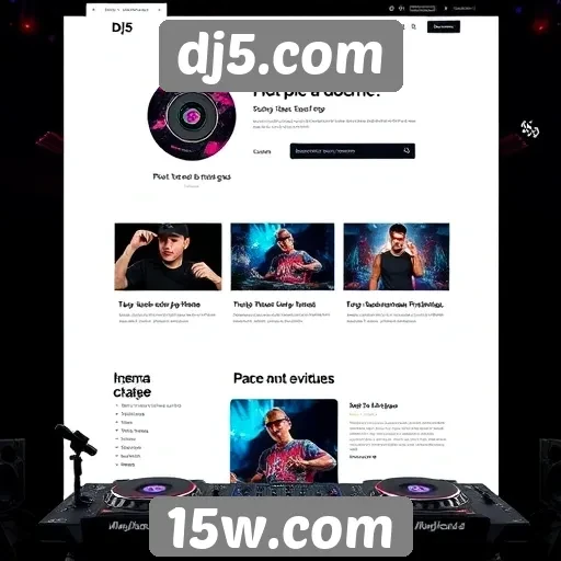 Facilidade de navegação e design do site dj5.com